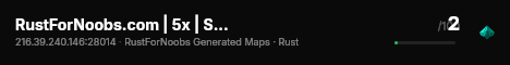 RustForNoobs.com | 5x | Solo Duo Trio |x5 US 08/13 08.13 live status badge