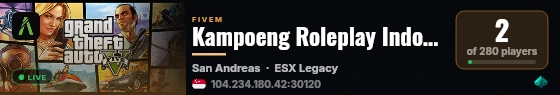 Kampoeng Roleplay Indonesia live status badge