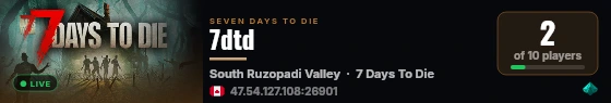 7dtd live status badge