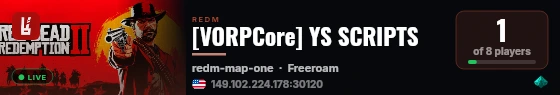 [VORPCore] YS SCRIPTS live status badge