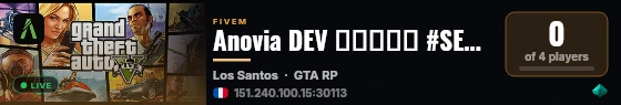 Anovia DEV ▬▬▬↭🡺 #SERVEUR↭DEV 🡸↭▬▬▬ 💜 live status badge