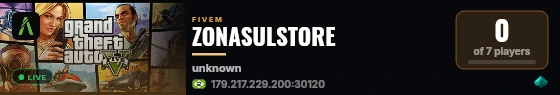 ZONASULSTORE live status badge