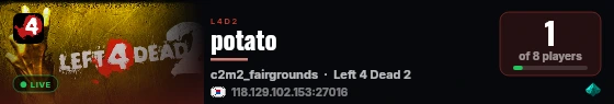 potato live status badge