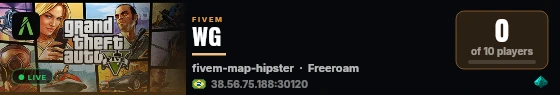 WG live status badge