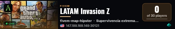 LATAM Invasion Z  live status badge