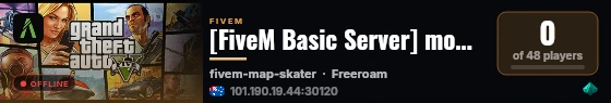 [FiveM Basic Server] monke funneh live status badge