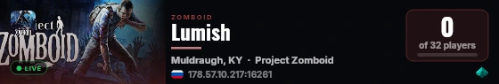 Lumish live status badge