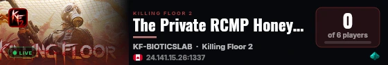 The Private RCMP Honeypot live status badge