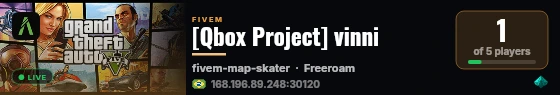 [Qbox Project] vinni live status badge