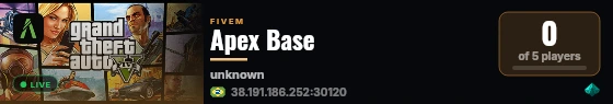 Apex Base live status badge