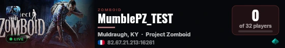 MumblePZ_TEST live status badge