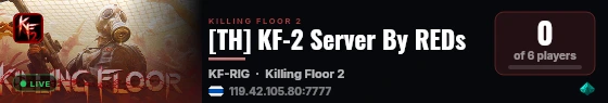 [TH] KF-2 Server By REDs live status badge