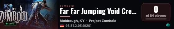 Far Far Jumping Void Crew Stadium Over Ravenswatchwatch in a co live status badge