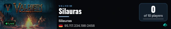 Silauras live status badge