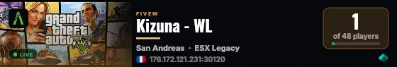 Kizuna - WL live status badge