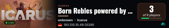 Born Rebles powered by Host-Unlimited.de live status badge