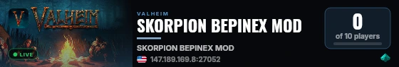 SKORPION BEPINEX MOD live status badge