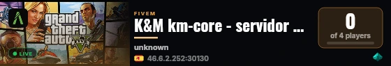 K&M km-core - servidor de pruebas (aislado) live status badge