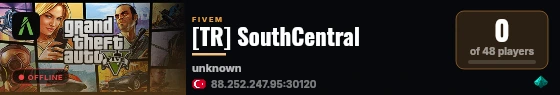 [TR] SouthCentral live status badge