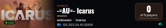 -=AU=- Icarus live status badge