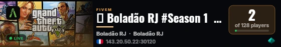 🌴 Boladão RJ #Season 1  🌴 |  🚀🚀 A NOVA E MELHOR TEMA RJ 🚀🚀 live status badge