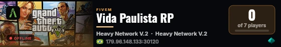 Vida Paulista RP live status badge
