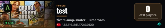 test live status badge