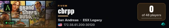 cbrpp | [ESX Legacy] live status badge