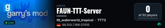 FAUN-TTT-Server live status badge