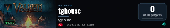 tghouse live status badge