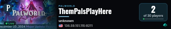ThemPalsPlayHere live status badge