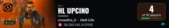 HL UPCINO live status badge