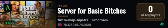Server for Basic Bitches live status badge