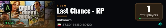 Last Chance - RP live status badge