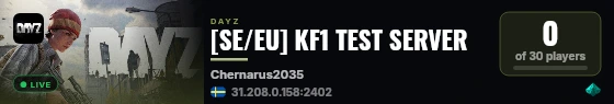 [SE/EU] KF1 TEST SERVER live status badge