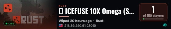 ⦿ ICEFUSE 10X Omega (Solo/Duo/Trio/Quad|No BPs|Kits|Shop) live status badge