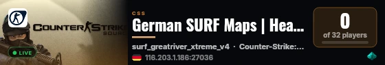 German SURF Maps | Healthkits | 128 Tick | sponsored by xcelnt. live status badge