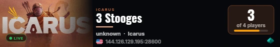 3 Stooges live status badge