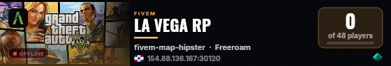 LA VEGA RP live status badge