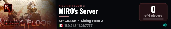 MIRO's Server live status badge