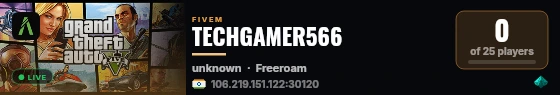 TECHGAMER566 live status badge