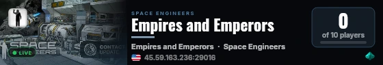 Empires and Emperors live status badge