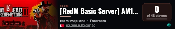 [RedM Basic Server] AM12RP Local live status badge