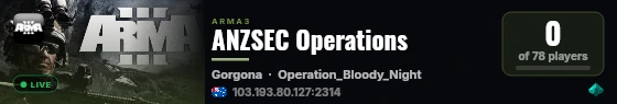 ANZSEC Operations live status badge