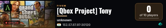[Qbox Project] Tony live status badge