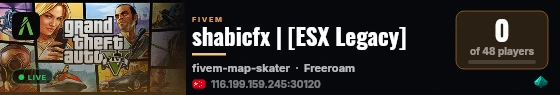 shabicfx | [ESX Legacy] live status badge