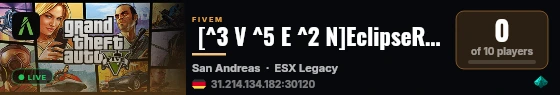 EclipseRP | [ESX Legacy] live status badge
