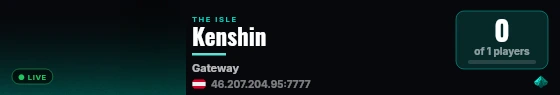 Kenshin live status badge