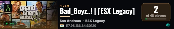Bad_Boyz..! | [ESX Legacy] live status badge