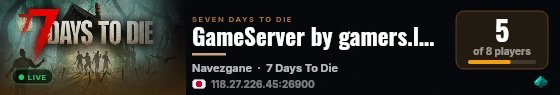 GameServer by gamers.lolipop.jp live status badge
